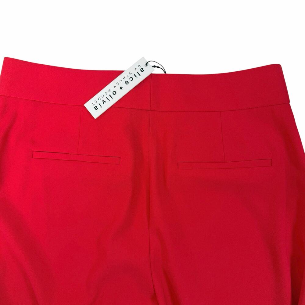 New Alice & Olivia Bright Poppy High Waisted Wide Leg Pants Size 8 - Picture 4 of 8